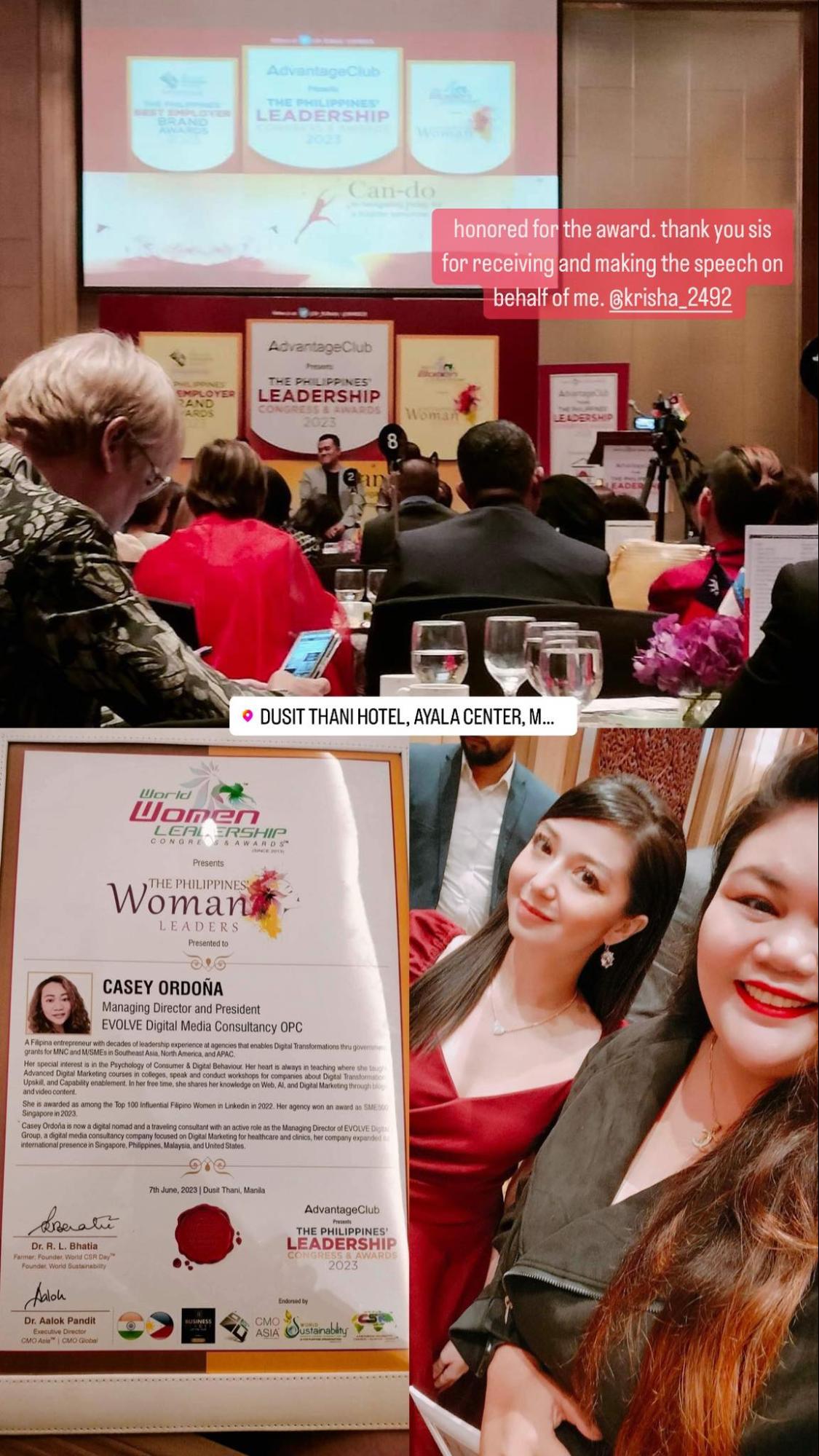 In recognition of her outstanding achievements, Casey Cordona's journey as one of the Philippines' Woman Leaders